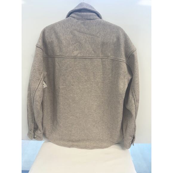 Urban Outfitters Standard Cloth Heavy Gray Button Flannel Shirt Men’s Size S NWT - Picture 5 of 7